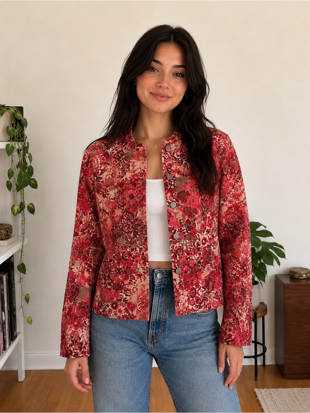 Christopher & Banks Paisley Jacket | Size Large | Boho Artsy